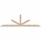 Ekena Millwork Saratoga Smooth Timber Gable Bracket, Douglas Fir, 84"W x 24"H x 1 1/2"D x 3 1/2"F, 7/12 Pitch GBW084X24X0204SAR00SDF - alternate 1